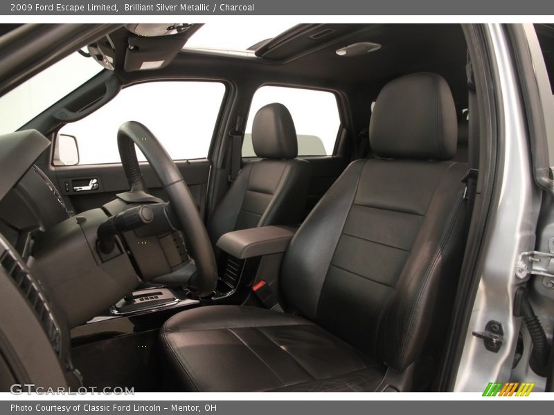 Brilliant Silver Metallic / Charcoal 2009 Ford Escape Limited