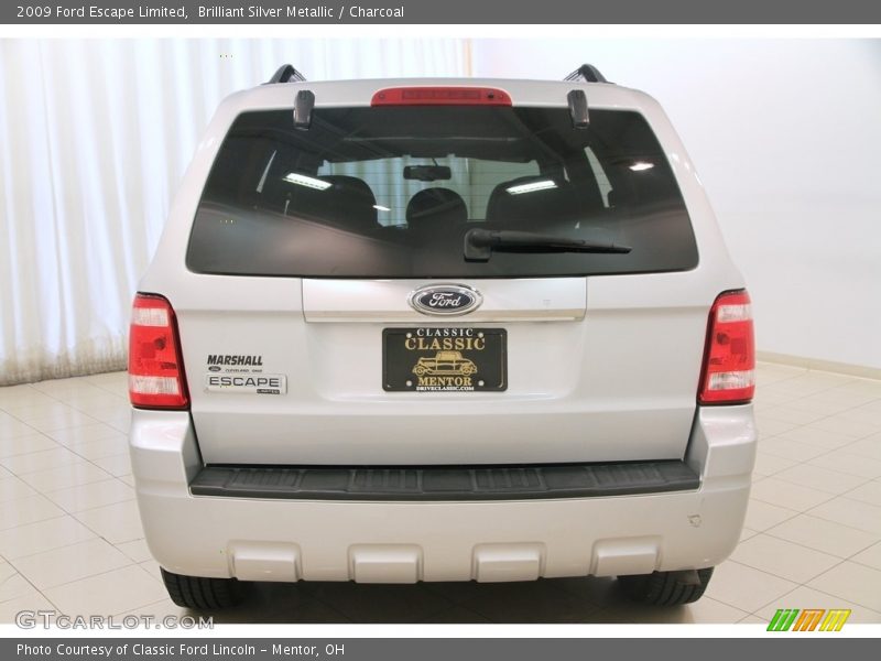 Brilliant Silver Metallic / Charcoal 2009 Ford Escape Limited