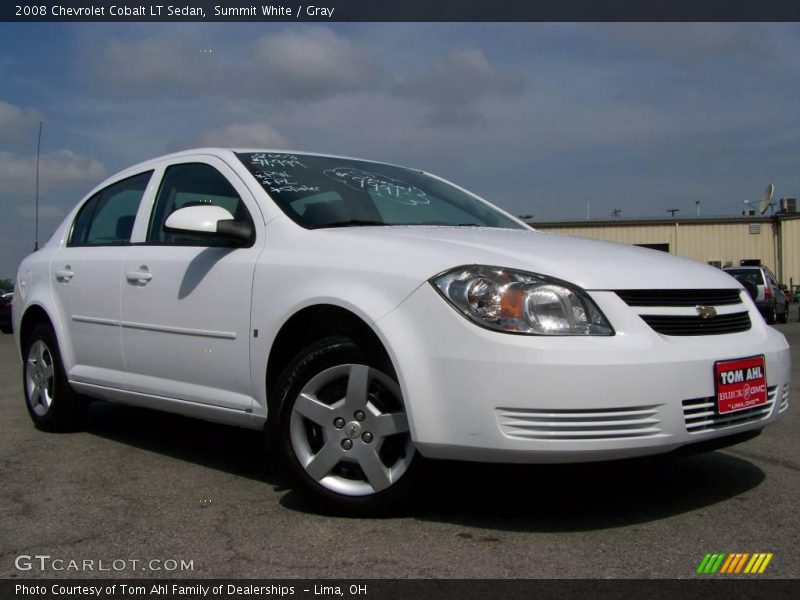 Summit White / Gray 2008 Chevrolet Cobalt LT Sedan