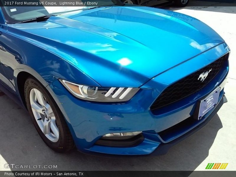 Lightning Blue / Ebony 2017 Ford Mustang V6 Coupe
