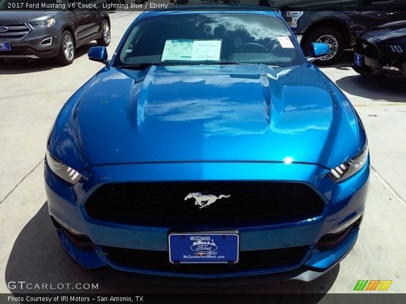 Lightning Blue / Ebony 2017 Ford Mustang V6 Coupe