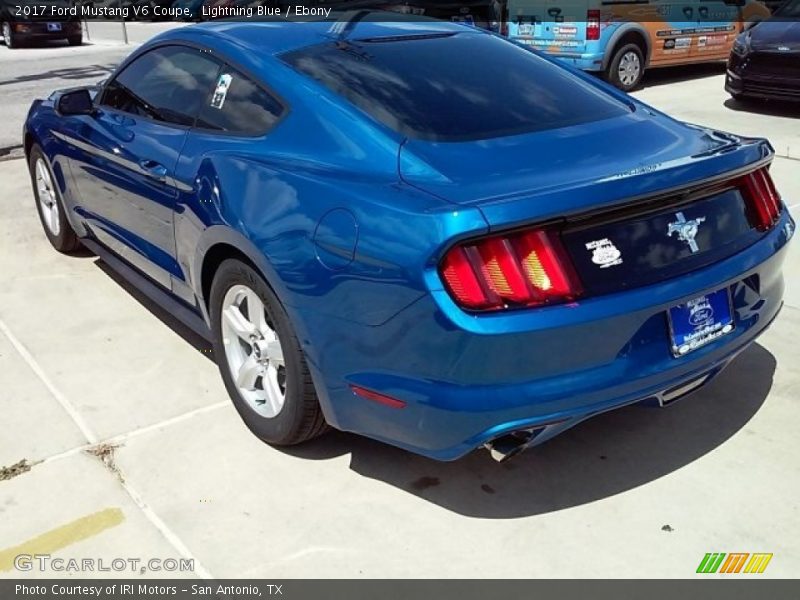 Lightning Blue / Ebony 2017 Ford Mustang V6 Coupe