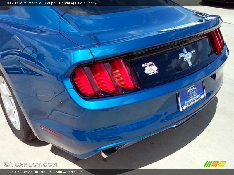 Lightning Blue / Ebony 2017 Ford Mustang V6 Coupe