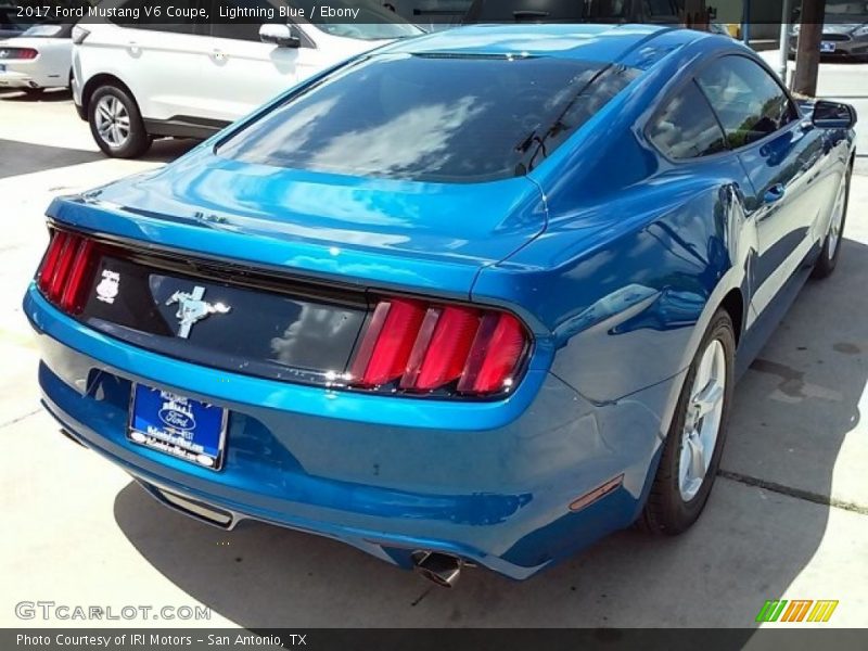 Lightning Blue / Ebony 2017 Ford Mustang V6 Coupe