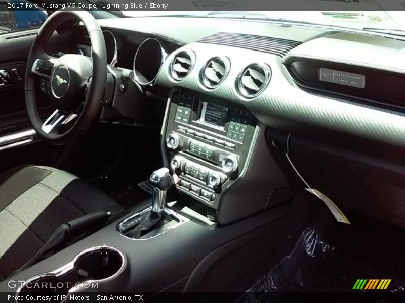 Lightning Blue / Ebony 2017 Ford Mustang V6 Coupe