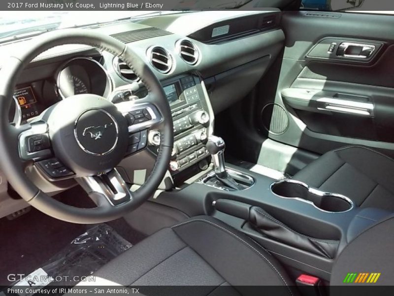 Ebony Interior - 2017 Mustang V6 Coupe 
