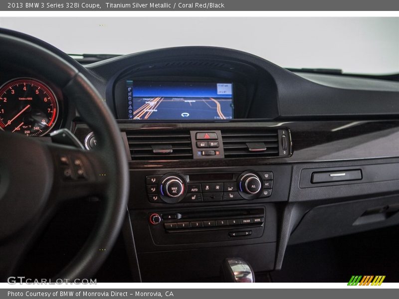 Titanium Silver Metallic / Coral Red/Black 2013 BMW 3 Series 328i Coupe