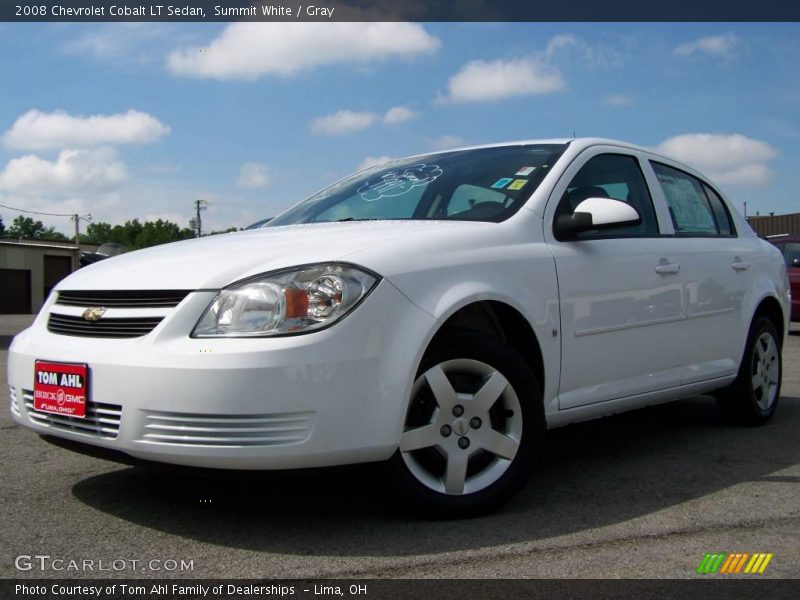 Summit White / Gray 2008 Chevrolet Cobalt LT Sedan