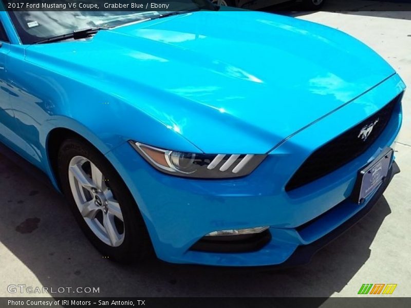 Grabber Blue / Ebony 2017 Ford Mustang V6 Coupe