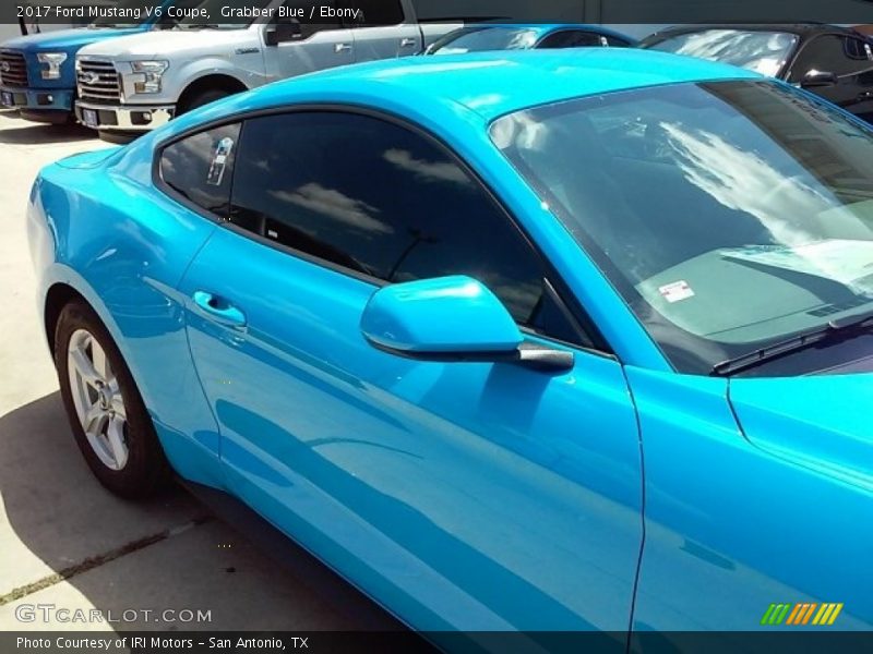 Grabber Blue / Ebony 2017 Ford Mustang V6 Coupe