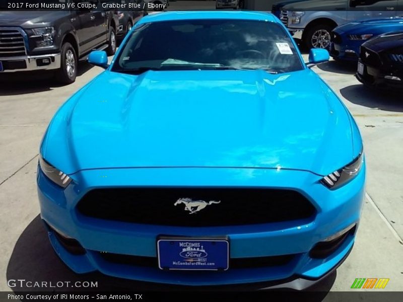 Grabber Blue / Ebony 2017 Ford Mustang V6 Coupe