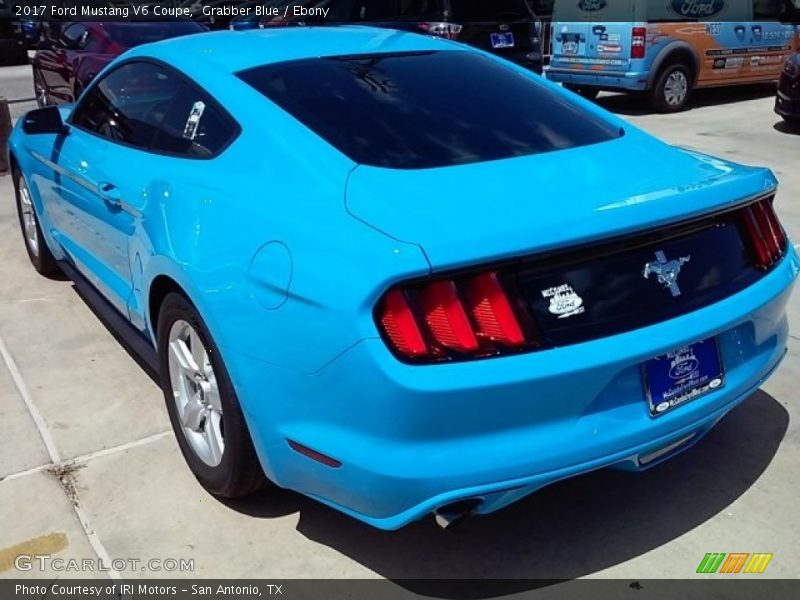 Grabber Blue / Ebony 2017 Ford Mustang V6 Coupe