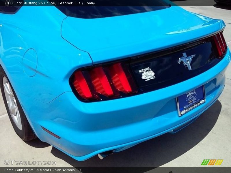 Grabber Blue / Ebony 2017 Ford Mustang V6 Coupe
