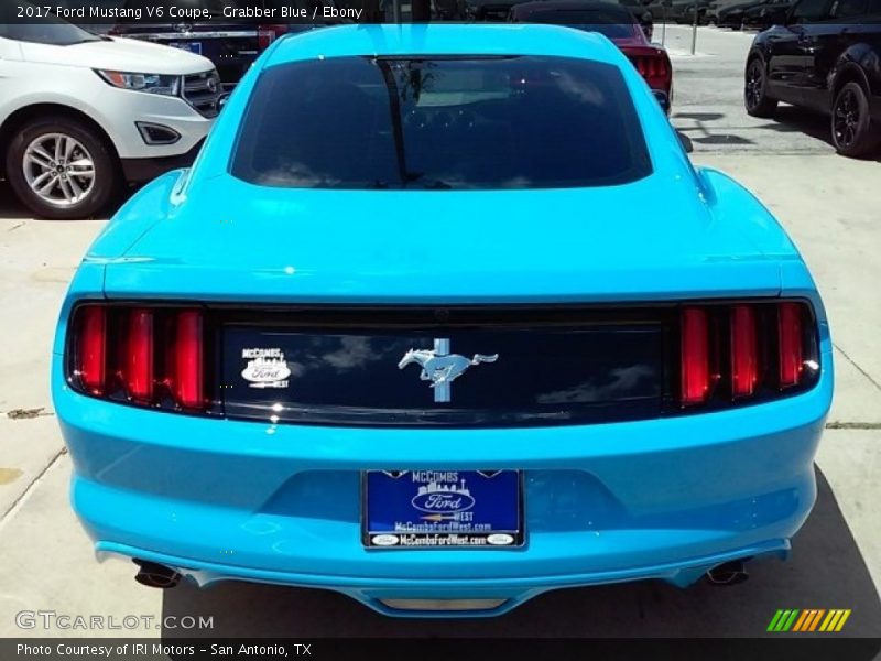 Grabber Blue / Ebony 2017 Ford Mustang V6 Coupe