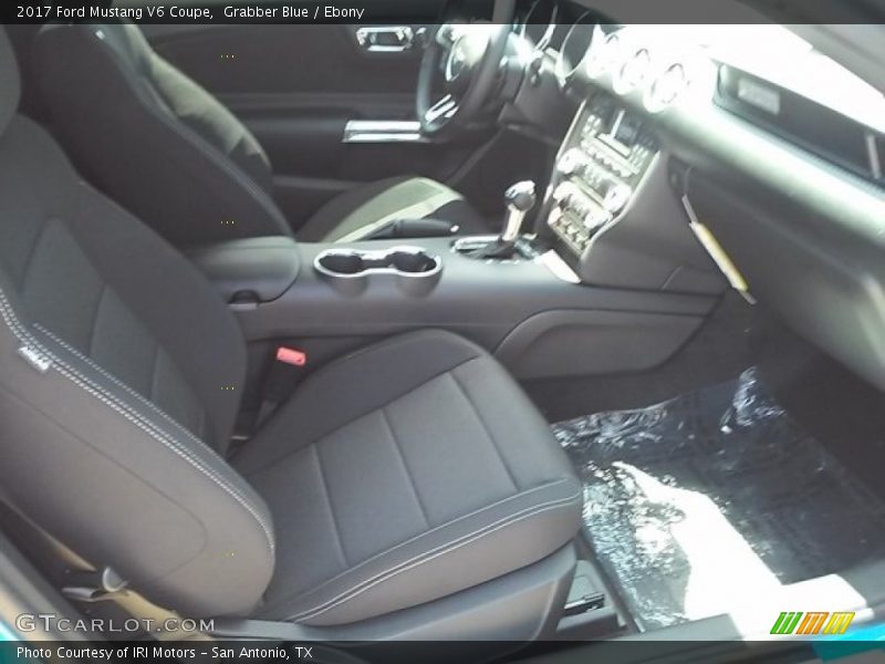 Grabber Blue / Ebony 2017 Ford Mustang V6 Coupe