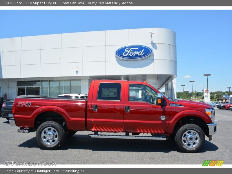 Ruby Red Metallic / Adobe 2016 Ford F350 Super Duty XLT Crew Cab 4x4
