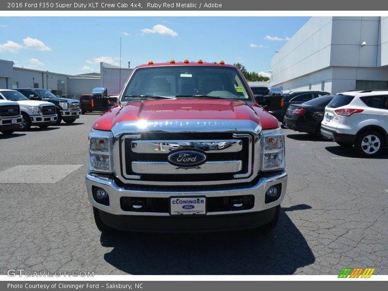 Ruby Red Metallic / Adobe 2016 Ford F350 Super Duty XLT Crew Cab 4x4