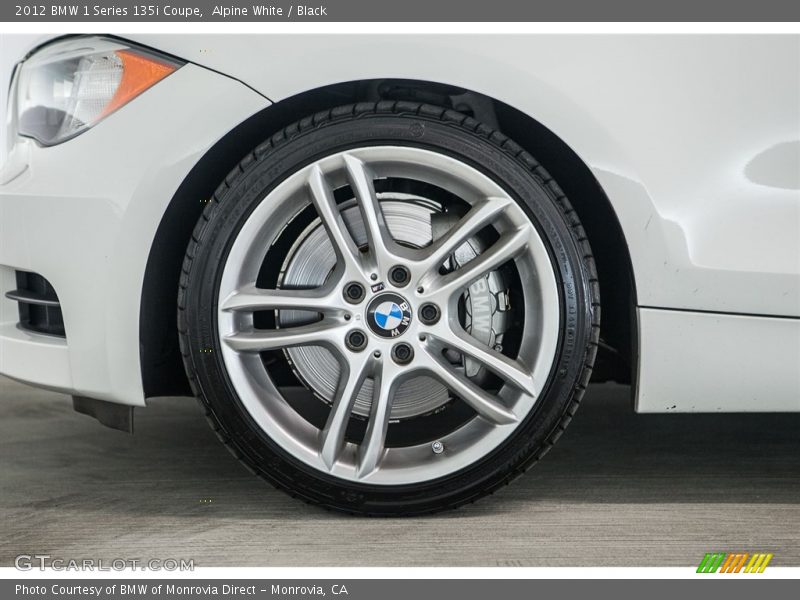 Alpine White / Black 2012 BMW 1 Series 135i Coupe