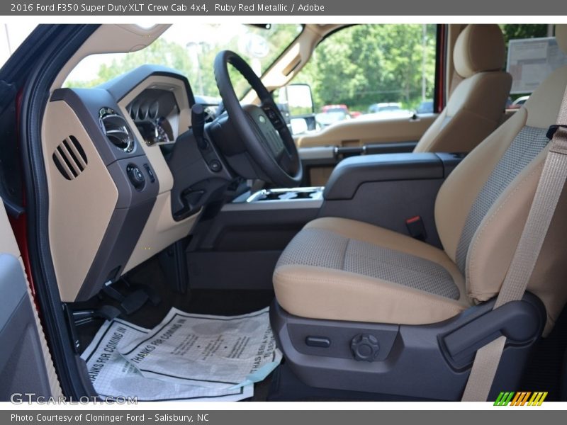 Ruby Red Metallic / Adobe 2016 Ford F350 Super Duty XLT Crew Cab 4x4
