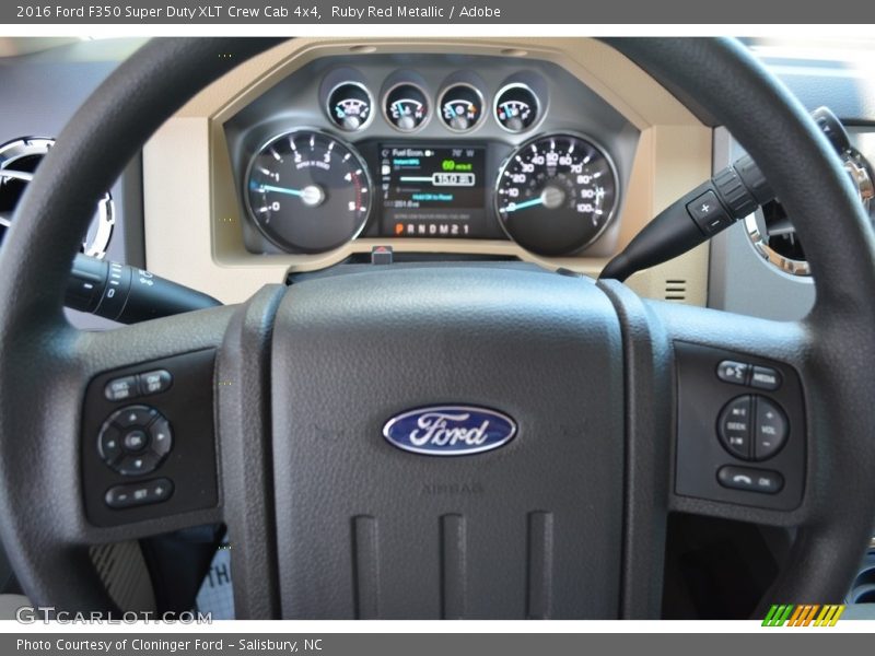 Ruby Red Metallic / Adobe 2016 Ford F350 Super Duty XLT Crew Cab 4x4