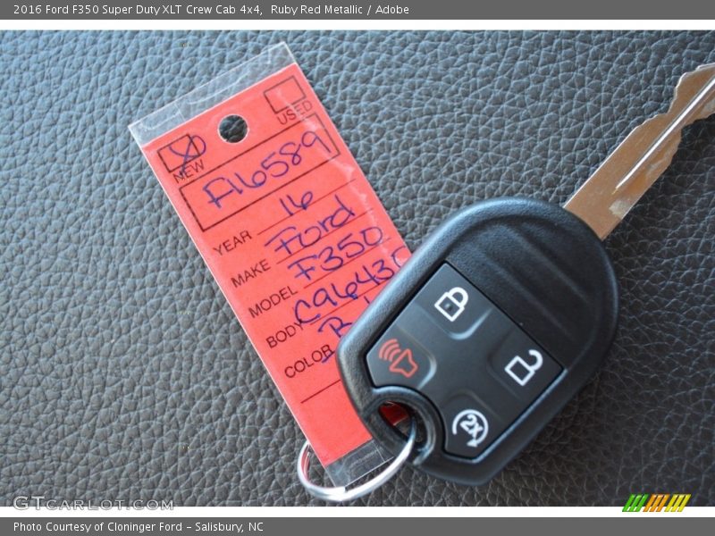 Ruby Red Metallic / Adobe 2016 Ford F350 Super Duty XLT Crew Cab 4x4