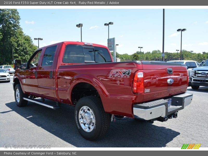 Ruby Red Metallic / Adobe 2016 Ford F350 Super Duty XLT Crew Cab 4x4