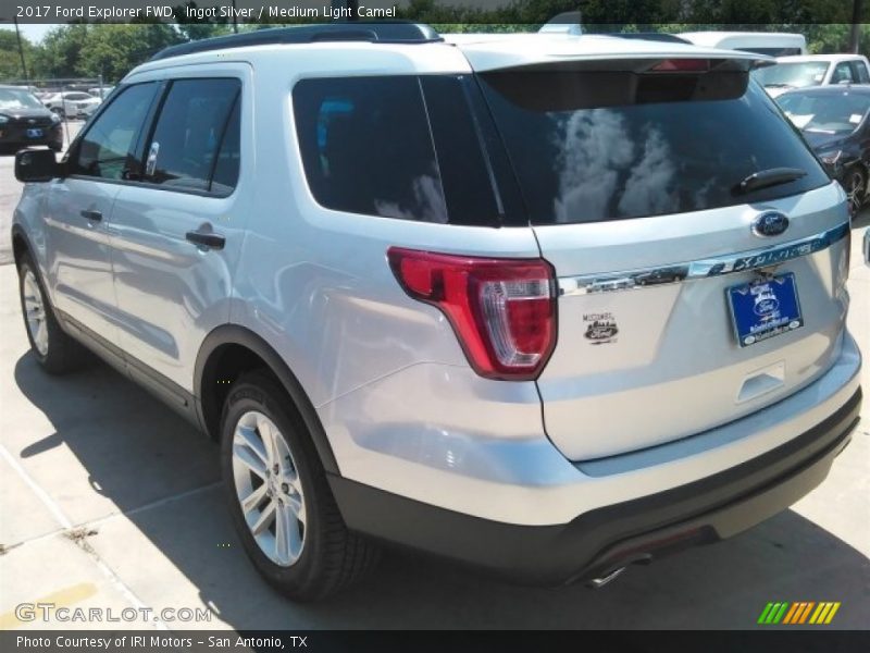 Ingot Silver / Medium Light Camel 2017 Ford Explorer FWD