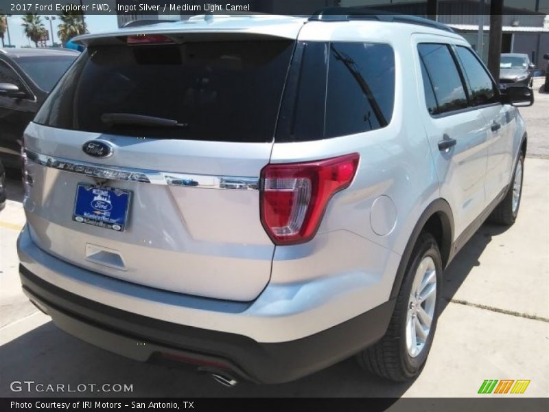 Ingot Silver / Medium Light Camel 2017 Ford Explorer FWD