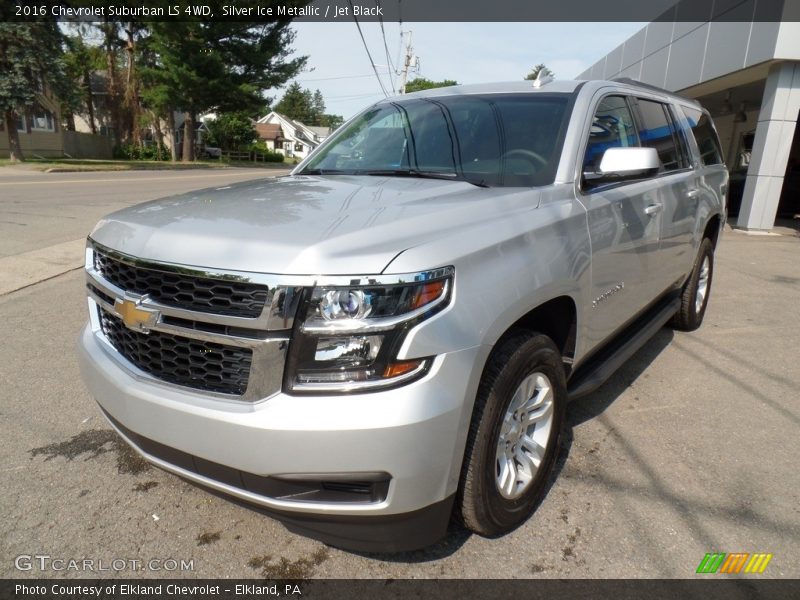Silver Ice Metallic / Jet Black 2016 Chevrolet Suburban LS 4WD