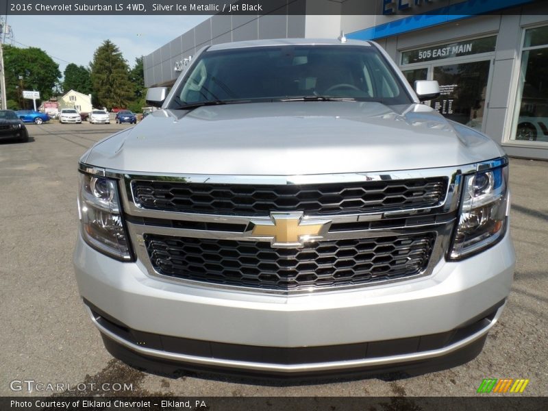 Silver Ice Metallic / Jet Black 2016 Chevrolet Suburban LS 4WD