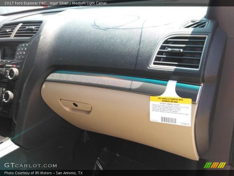Ingot Silver / Medium Light Camel 2017 Ford Explorer FWD