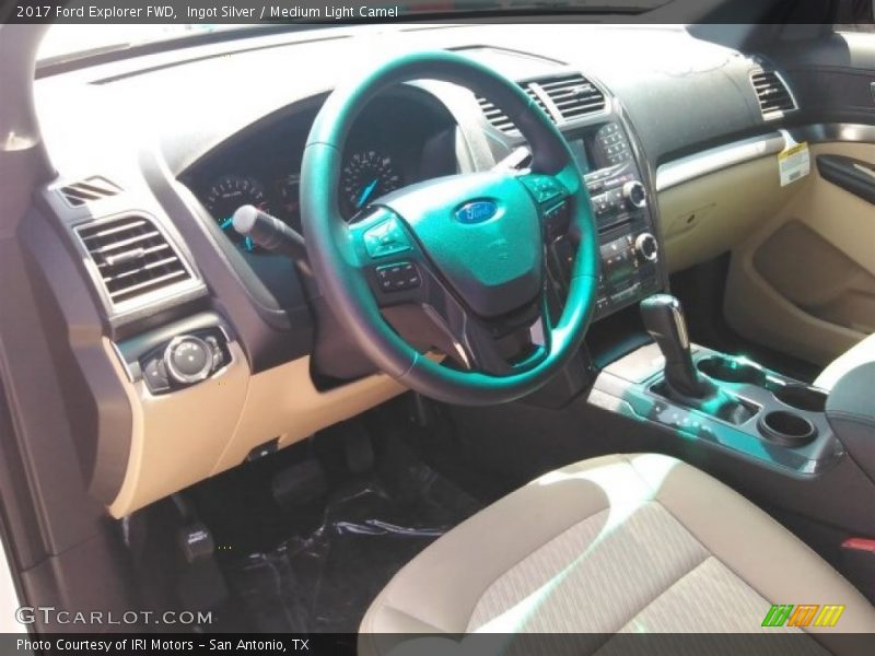 Ingot Silver / Medium Light Camel 2017 Ford Explorer FWD
