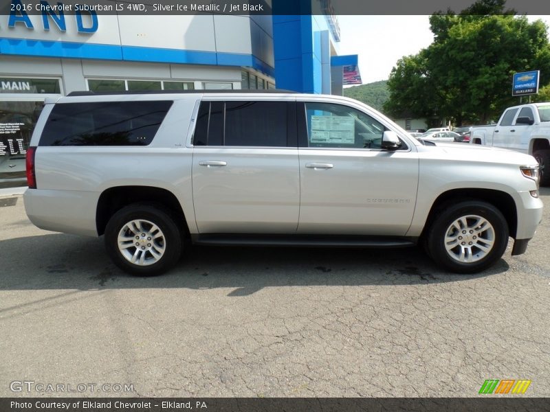 Silver Ice Metallic / Jet Black 2016 Chevrolet Suburban LS 4WD