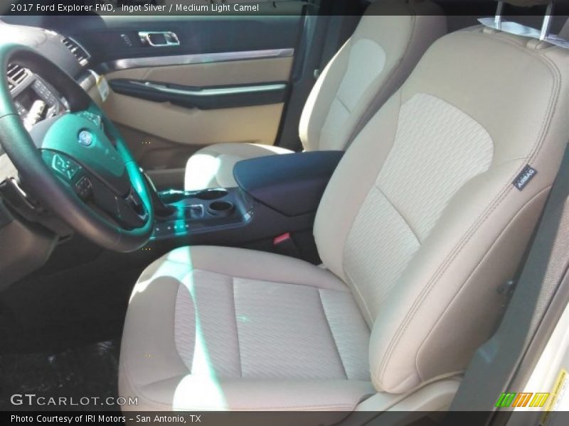 Ingot Silver / Medium Light Camel 2017 Ford Explorer FWD