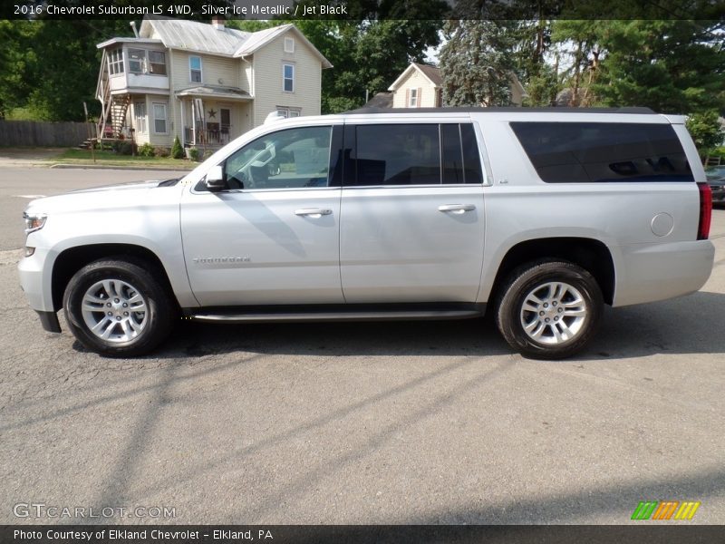 Silver Ice Metallic / Jet Black 2016 Chevrolet Suburban LS 4WD