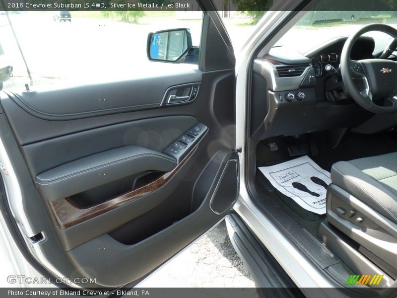 Silver Ice Metallic / Jet Black 2016 Chevrolet Suburban LS 4WD