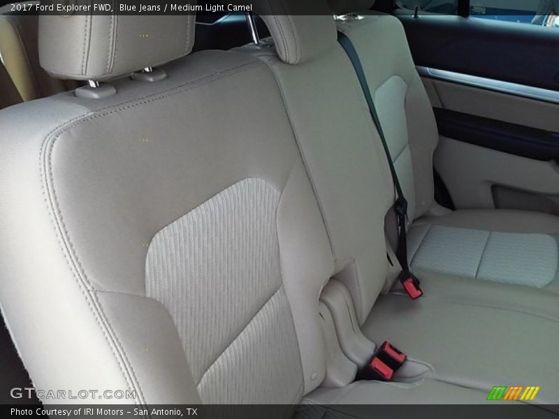 Blue Jeans / Medium Light Camel 2017 Ford Explorer FWD