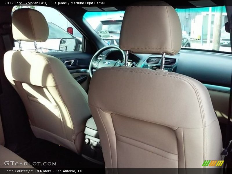 Blue Jeans / Medium Light Camel 2017 Ford Explorer FWD