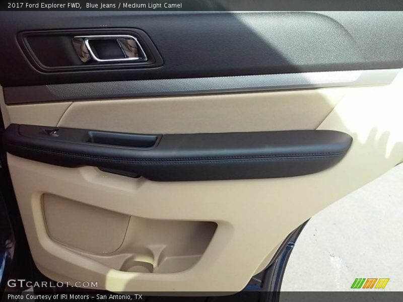 Blue Jeans / Medium Light Camel 2017 Ford Explorer FWD