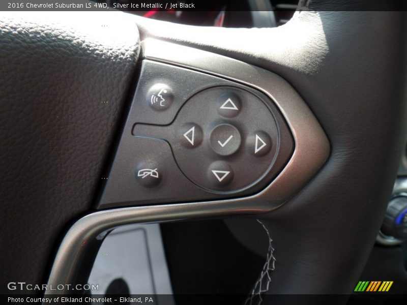 Silver Ice Metallic / Jet Black 2016 Chevrolet Suburban LS 4WD