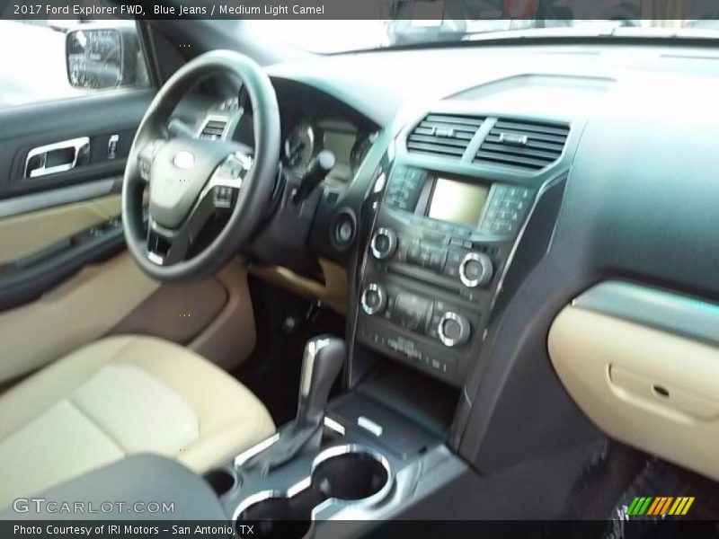 Blue Jeans / Medium Light Camel 2017 Ford Explorer FWD