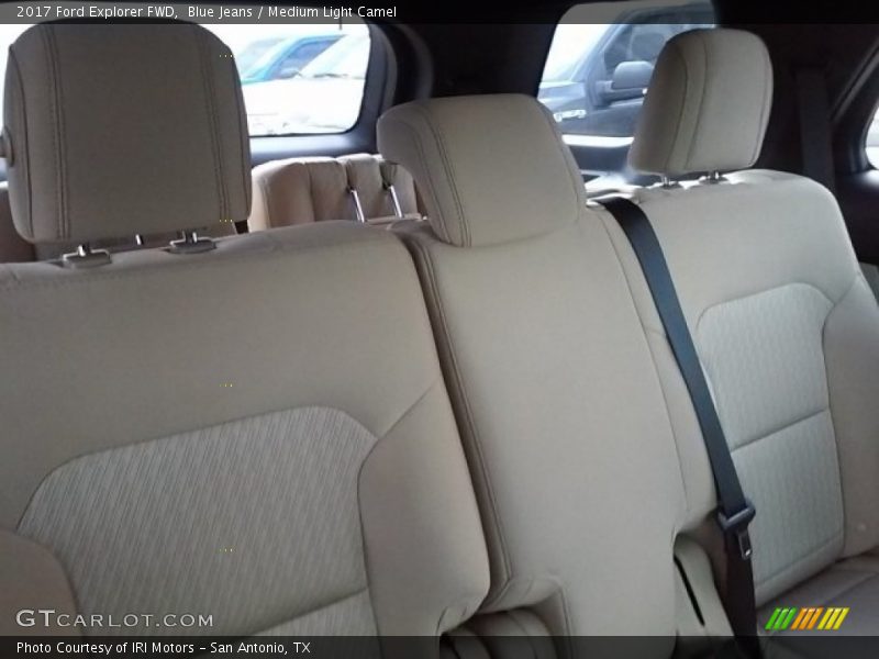 Blue Jeans / Medium Light Camel 2017 Ford Explorer FWD