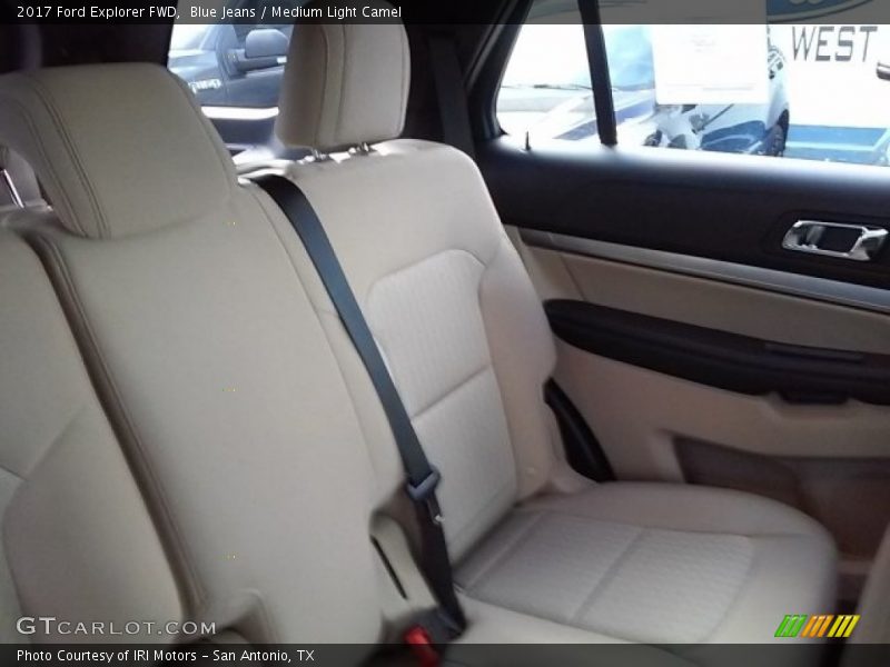 Blue Jeans / Medium Light Camel 2017 Ford Explorer FWD