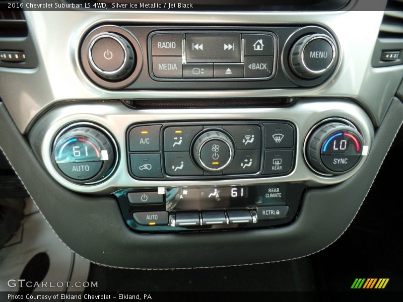 Silver Ice Metallic / Jet Black 2016 Chevrolet Suburban LS 4WD