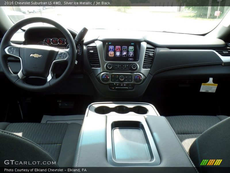 Silver Ice Metallic / Jet Black 2016 Chevrolet Suburban LS 4WD