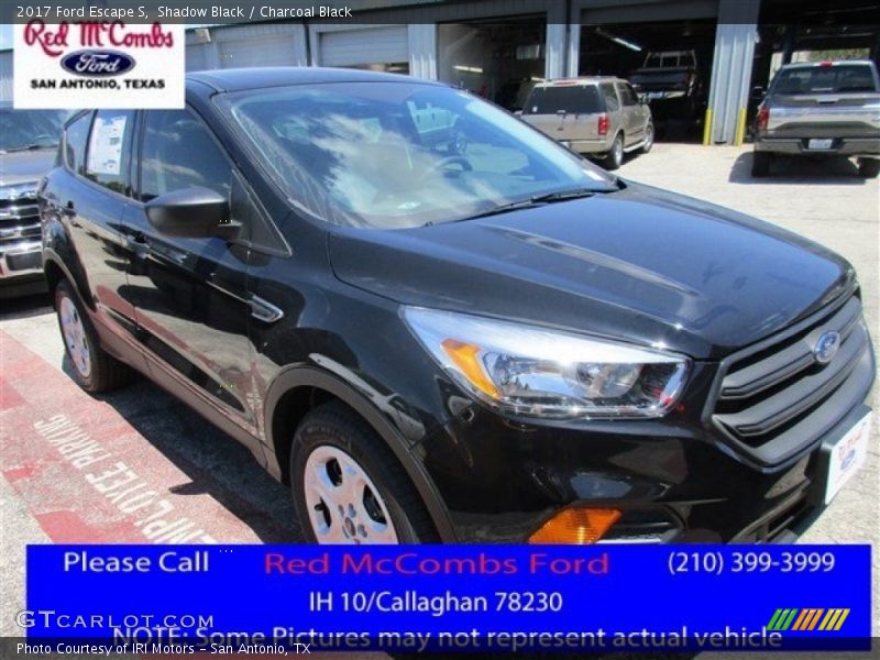 Shadow Black / Charcoal Black 2017 Ford Escape S