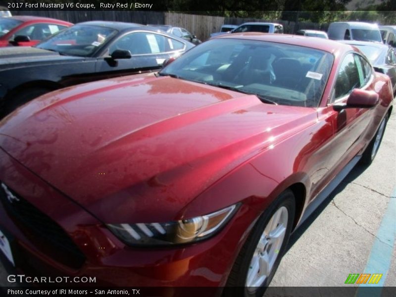 Ruby Red / Ebony 2017 Ford Mustang V6 Coupe