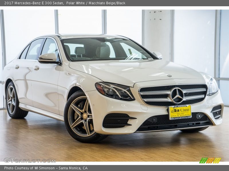 Polar White / Macchiato Beige/Black 2017 Mercedes-Benz E 300 Sedan