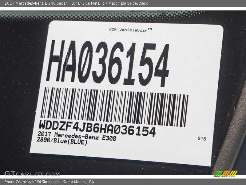 Lunar Blue Metallic / Macchiato Beige/Black 2017 Mercedes-Benz E 300 Sedan