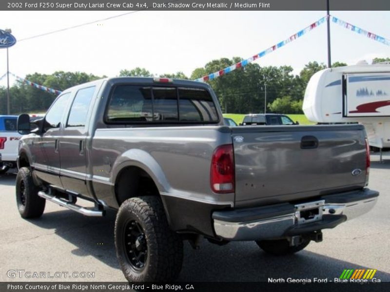 Dark Shadow Grey Metallic / Medium Flint 2002 Ford F250 Super Duty Lariat Crew Cab 4x4